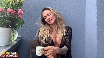 Fakehub Stunning Blonde Michaela Isizzu Masturbates On Her Balcony free video