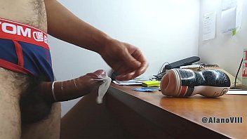 Cuming In A Condom Wearing A 6 Days Used Jockstrap (Sold) - Alano Viii free video