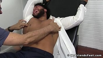 Latino Hunk Restrained And Tickled With No Mercy free video