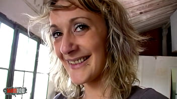 Skinny French Blonde Milf Fucked In The Ass For Money In The Wharehouse free video