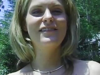 A Blonde Chick With Hairy Cunt And Big Fake Tits Drilled Outdoors By The Pool free video