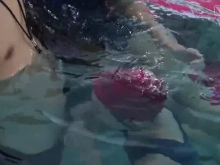 Japanese Schoolgirls Give Swim Coach Underwater Blowjob free video