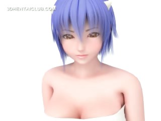 Blue Haired Hentai Girl Shows Assets In Tight Body Suit free video