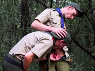 Scoutboys Cole Blue Barebacks Twink Ian Along Outdoor Trail free video